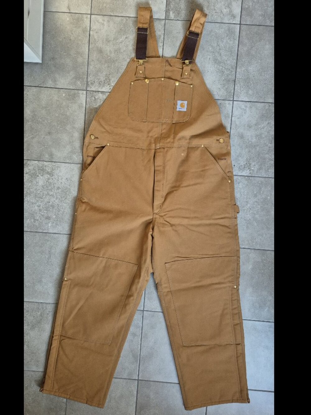 Men's Carhartt R02 Lined Overalls/Bibs 46x32